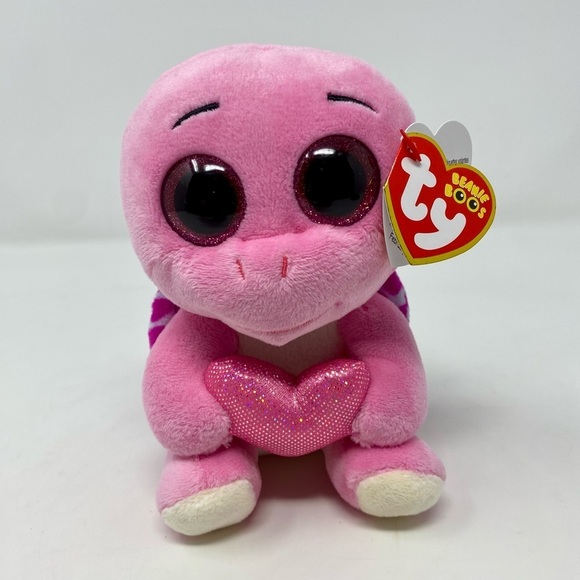 Pink TY Beanie Boo Torte Turtle Plush - Picture 1 of 6